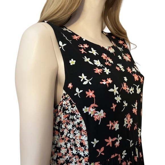 J. Jill Maxi Midi Dress Floral Rayon Patchwork Sleeveless Versatile Pretty - Picture 5 of 16
